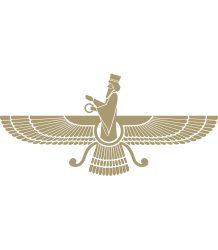 Faravahar - Courtesy, http://en.wikipedia.org/wiki/File:Faravahar-Gold.svg