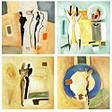 Set of 4 Abstract Posters