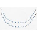 Pair of Light Blue Crystal Bead Anklet