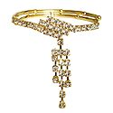 White Stone Studded Armlet (To Wear on Upper Arm)