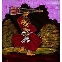 Baul Singer - Batik Painting on Cloth - Unframed