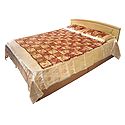 Satin Finish Double Bedspread with 2 Pillow Covers