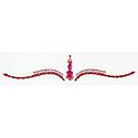 Dark Magenta Stone Studded Bridal Decoration