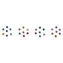 Multicolor Glitter Small Round Bindis