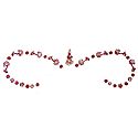 Magenta, Pink and White Stone Studded Bridal Decoration