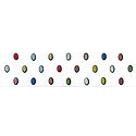 Multicolor Glitter Small Oval Bindis
