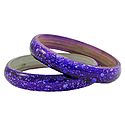 Pair of Purple Acrylic Bangles
