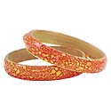 Pair of Saffron Acrylic Bangles