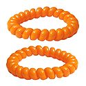 Pair of Acrylic Saffron Stretch Bracelet