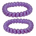 Pair of Acrylic Mauve Stretch Bracelet