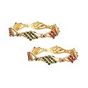 Set of 2 Stone Studded Bangles