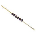 Dark Purple Stone Studded Tennis Bracelet