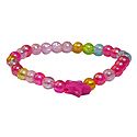 Pink Beaded Stretch Bracelet
