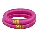 Pair of Pink Thread Bangles