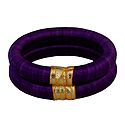 Pair of Purple Thread Bangles