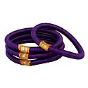 Set of 4 Purple Thread Bangles
