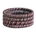 Dark Brown and White Thread Bangles