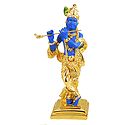 Murlidhara Krishna - Gold Plated Statue