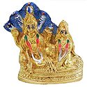 Lakshmi Narayan Sitting under Sheshanaga