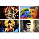 Lord Buddha - Set of 4 Posters