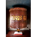 Prayer of Wheel in Dichen Choling Gompa - South Sikkim, India