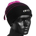 Magenta with Black Ladies Beanie Woolen Cap