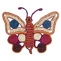 Multicolor Banana Fibre Butterfly - Wall Hanging