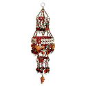 Wall Hanging with Cowrie, Mirror and Bead Work - Show Piece