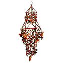 Wall Hanging with Cowrie, Mirror and Bead Work - Show Piece