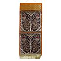 Peacock Design Brocade Silk Magazine Holder with Two Pockets