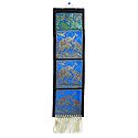 Elephant Design on Brocade Silk Letter Holder with 3 Pockets