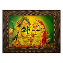 Radha Krishna - Divine Lovers - Deco Art Wall Hanging