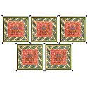 Set of 5 Camel Print Cushion Covers