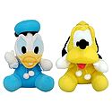 Donald Duck and Pluto - Set of 2 Stuffed Toys