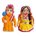 Gujrati Couple Doll - Set of of 2 Cloth Dolls