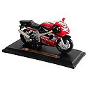 Red and White Suzuki Motor Bike - Acrylic Toy