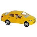 Yellow Sedan Car -  Acrylic Toy