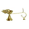 Hand Held Five Faced Oil Lamp with Camphor Burner