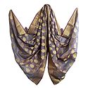 Cotton Silk Dupatta with Zari Boota and Border