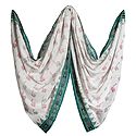 White Orissa Katki Cotton Chunni with Ikkat Design