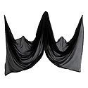 Black Synthetic Dupatta