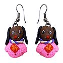 Pair of Rubber Doggy Earrings