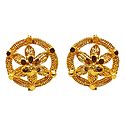 Gold Plated Metal Stud Earrings