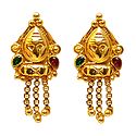 Gold Plated Metal Earrings