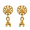 Gold Plated Metal Earrings