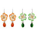 Set of 2 Pairs Floral Earrings