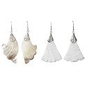 Set of 2 Pairs Flower Shell Earrings