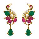 Multicolor Stone Studded Earrings