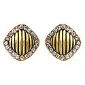 White Stone Studded Golden Tops