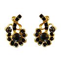 Black Stone Studded Earrings
